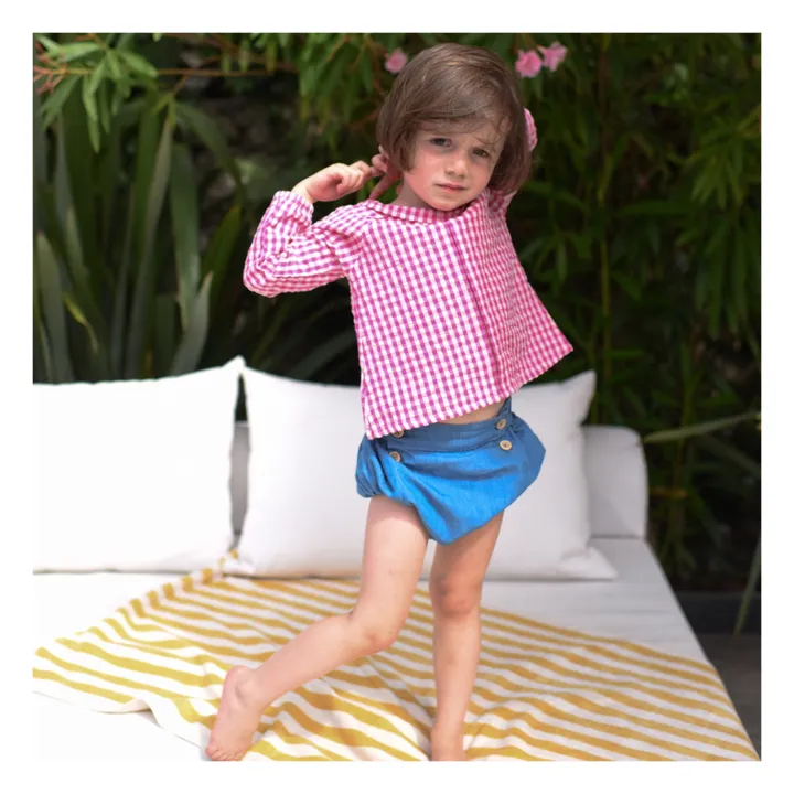 Lililotte Blouse Charlotte Vichy | Rose fuschia