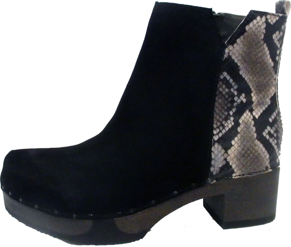 Stiefelette Softclox JAEMI Kaschmir/Animalprint schwarz