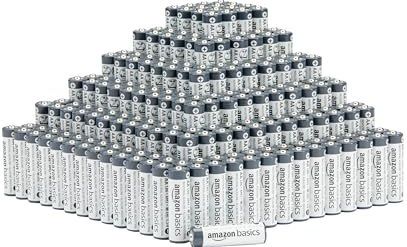 Amazon Basics - AA Alkalinebatterijen - 300 stuks - 1,5 volt - 5 jaar houdbaar