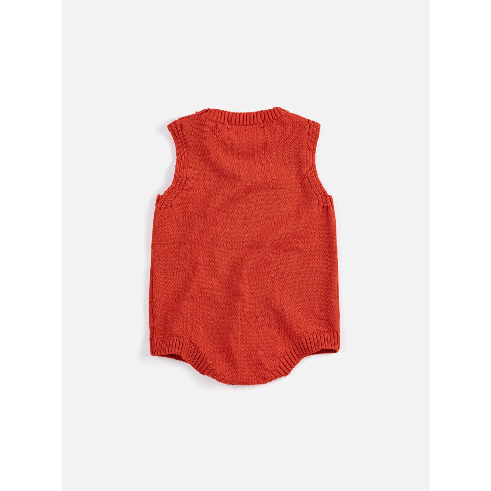 Køb Bobo Choses Red Pixel Strawberry Strikket Romper