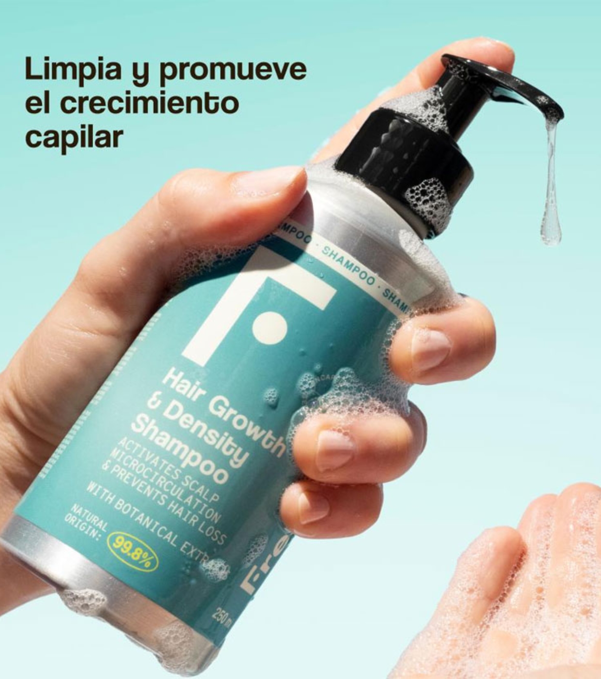 Freshly Cosmetics  - Shampoo antiqueda sem efeito rebote Hair Growth & Density Shampoo