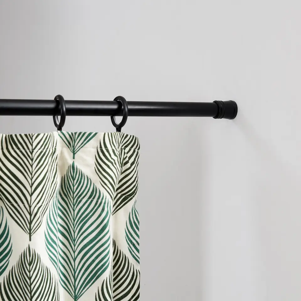 Douche Gordijnstang XL, aanpasbaar van 140 tot 260 cm, zelfklemmend, zwart