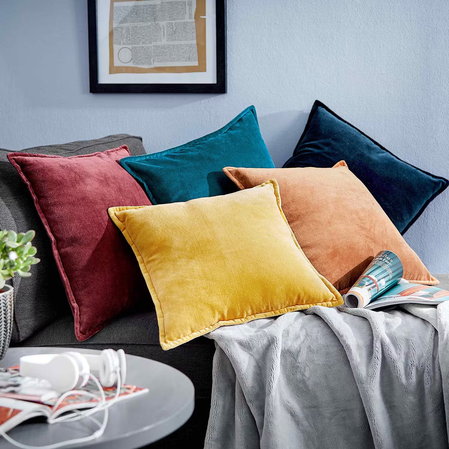 COTTON VELVET Dekokissen