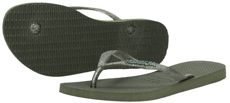 Havaianas Slim Logo Metallic groen