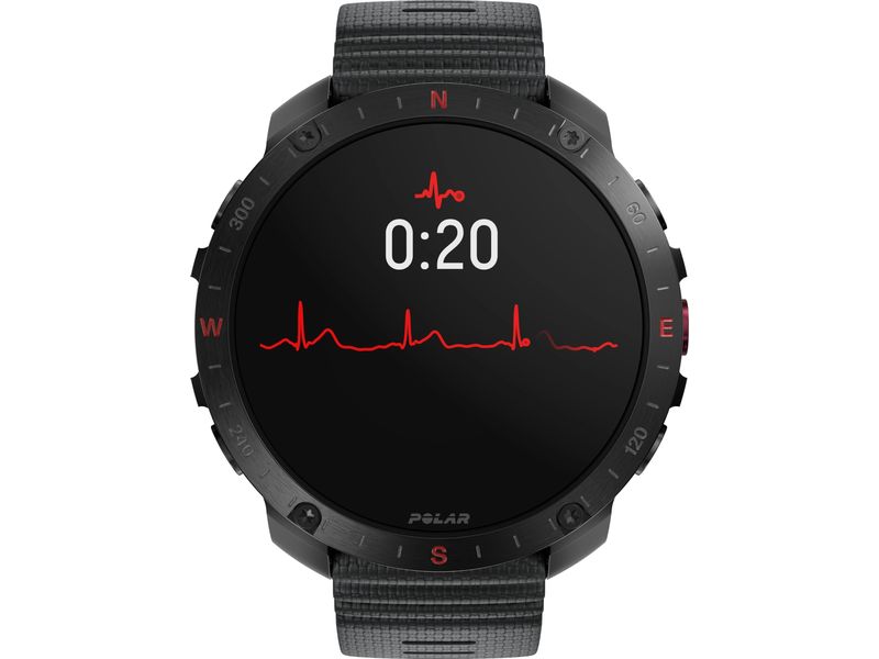 POLAR GPS-Sportuhr Grit X2 Pro Night Black Sportuhr mit optischer Pulsmessung und Smartwatch-Navigation