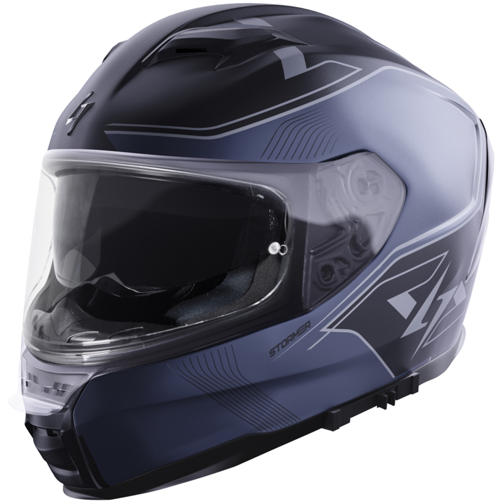 Stormer - Casque ZS 1001 Taken Gris brillant / Gris Mat