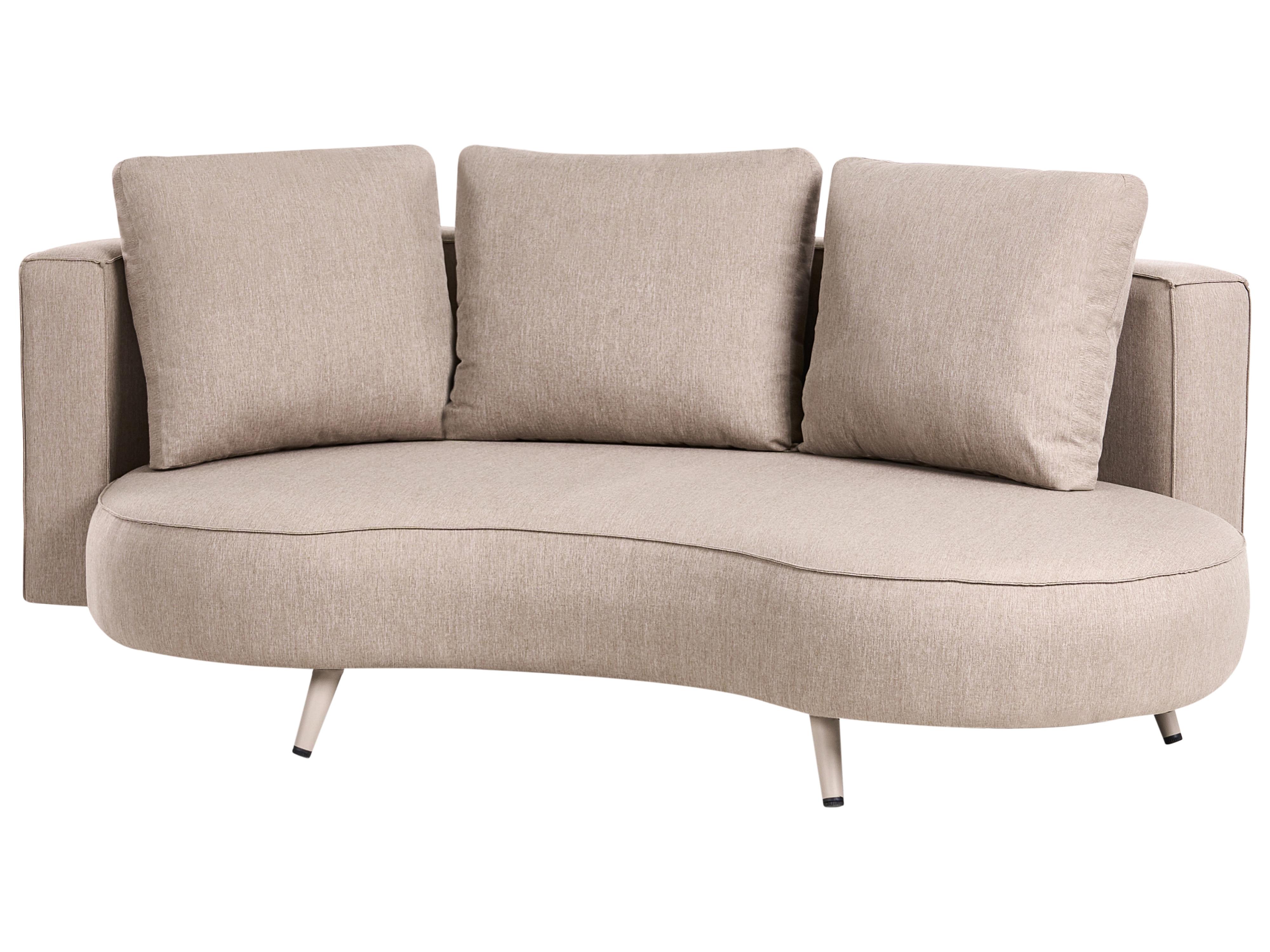 Tuin loungebank 3-zits PARORI rechtszijdig Beige