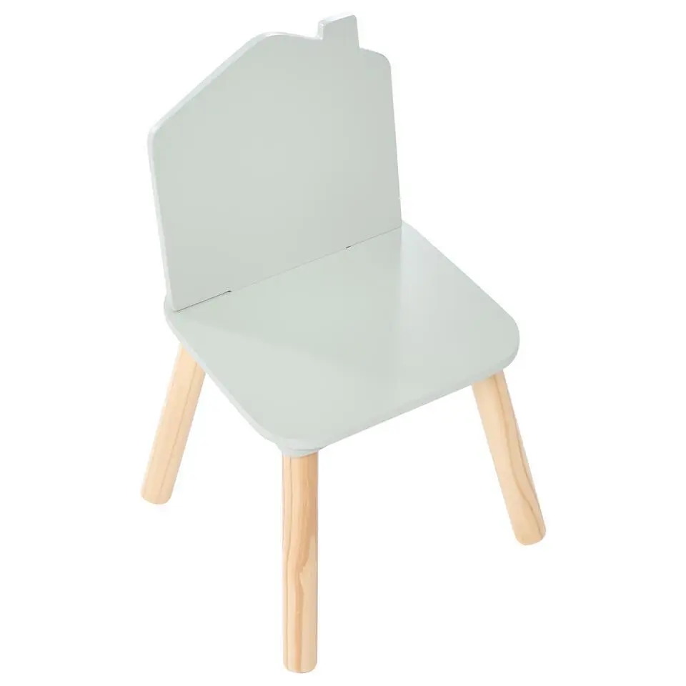 QUILPIE - Kindertafel met stoelen - Lichtgroen - MDF