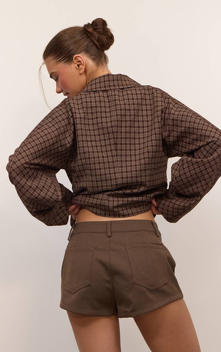 Champignon Micro Short Tissé Taille Haute