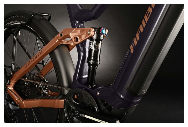 VTT Électrique Tout-Suspendu Haibike Adventr SE 12 Sram GX/NX Eagle 12V 720 Wh 29'' Violet/Cuivre 2024