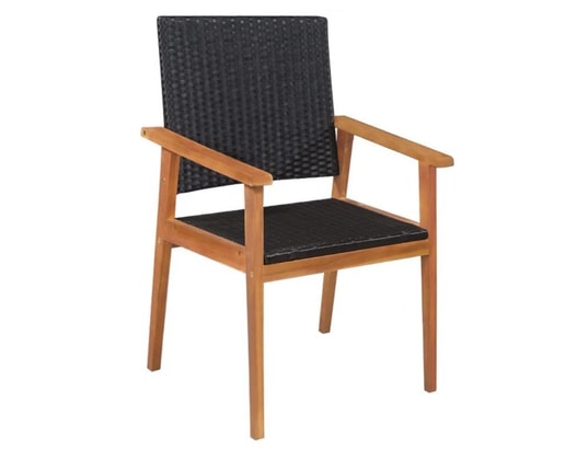 LES TENDANCES - Ensemble table et chaises de jardin-beige-3 places-124963