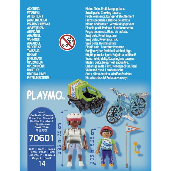 Cyclistes maman et enfant Playmobil Special Plus 70601