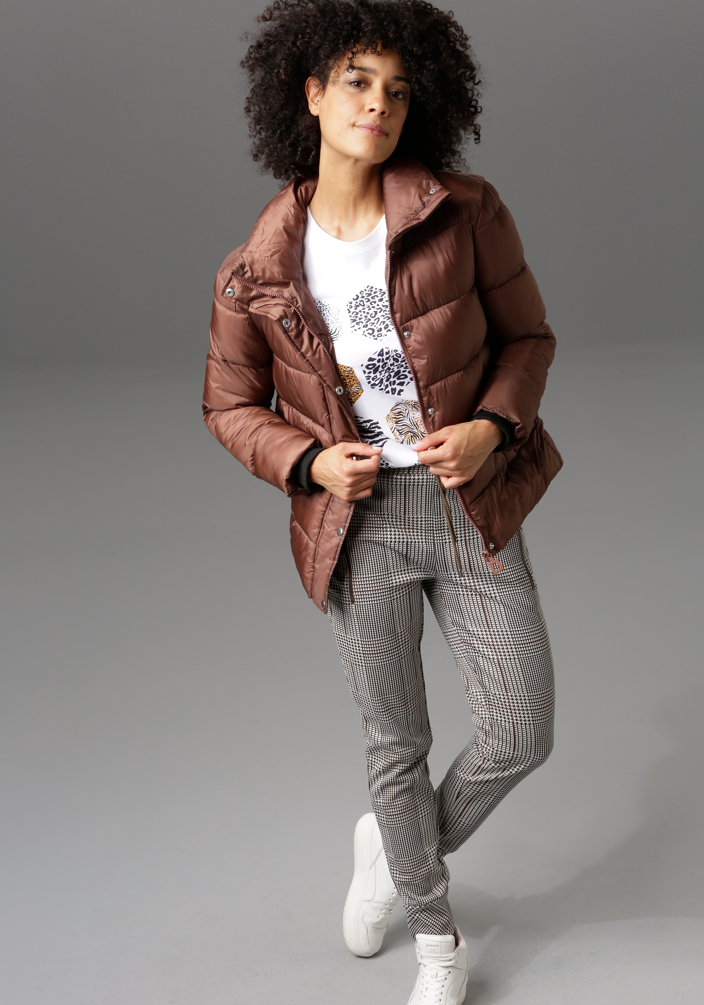 Aniston CASUAL Steppjacke im trendigen Two-tone-Dessin