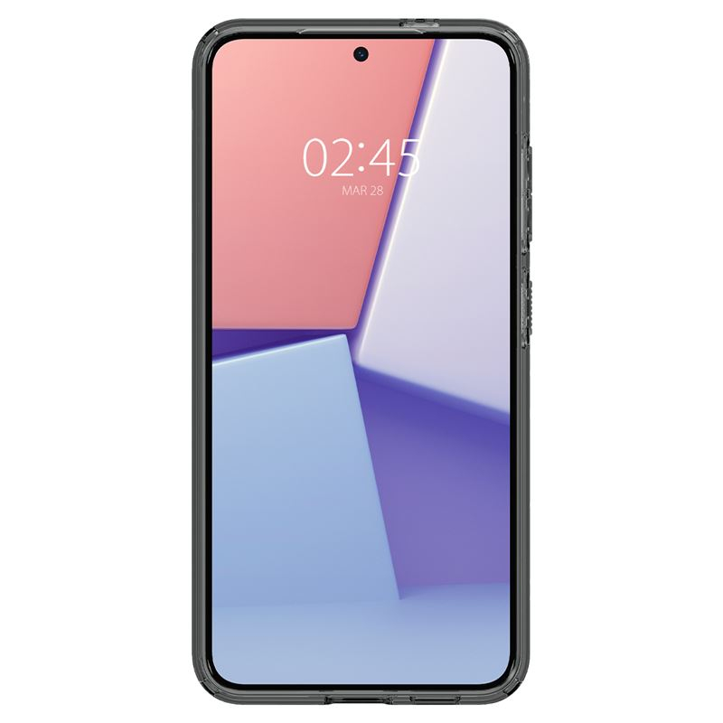 Samsung Galaxy S24 Liquid Crystal Case Gummi Hülle (ACS07344) - Space Crystal (Grau / Transparent)