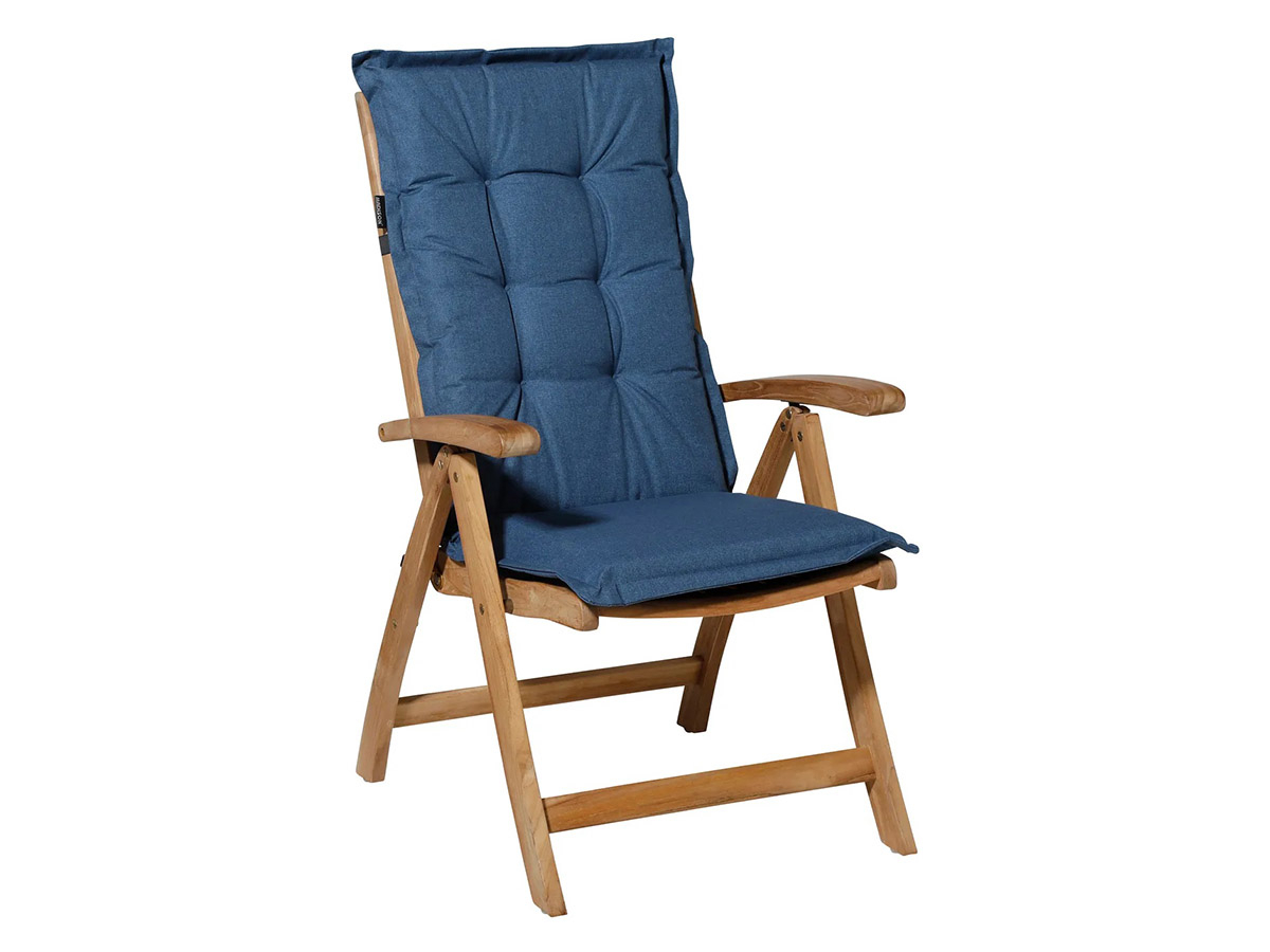 Madison outdoor Oxford blue hoge rug tuinkussen