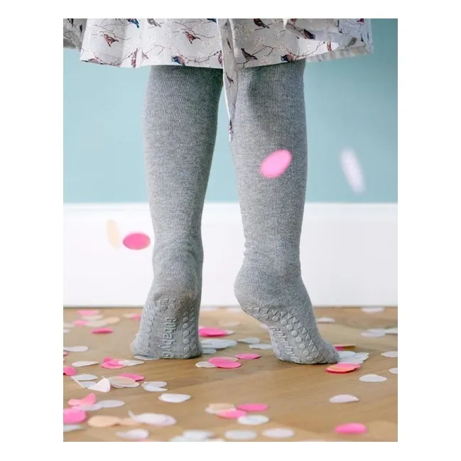 GOBABYGO Collants Anti-Dérapants | Gris