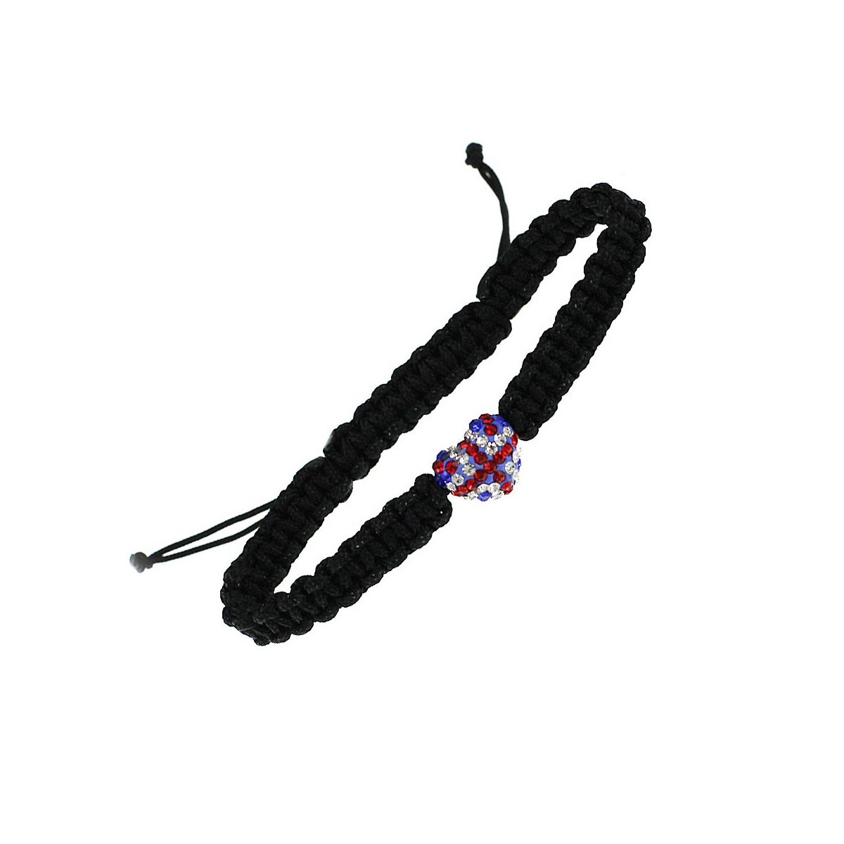 Bracelet drapeau anglais en Cristal scintillant