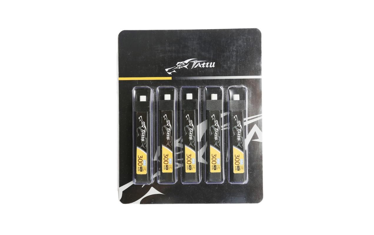 RC-Akku LiHV 300 mAh 3.8 V 75C 5 Stück1S LiHV Akku - 5er Packung