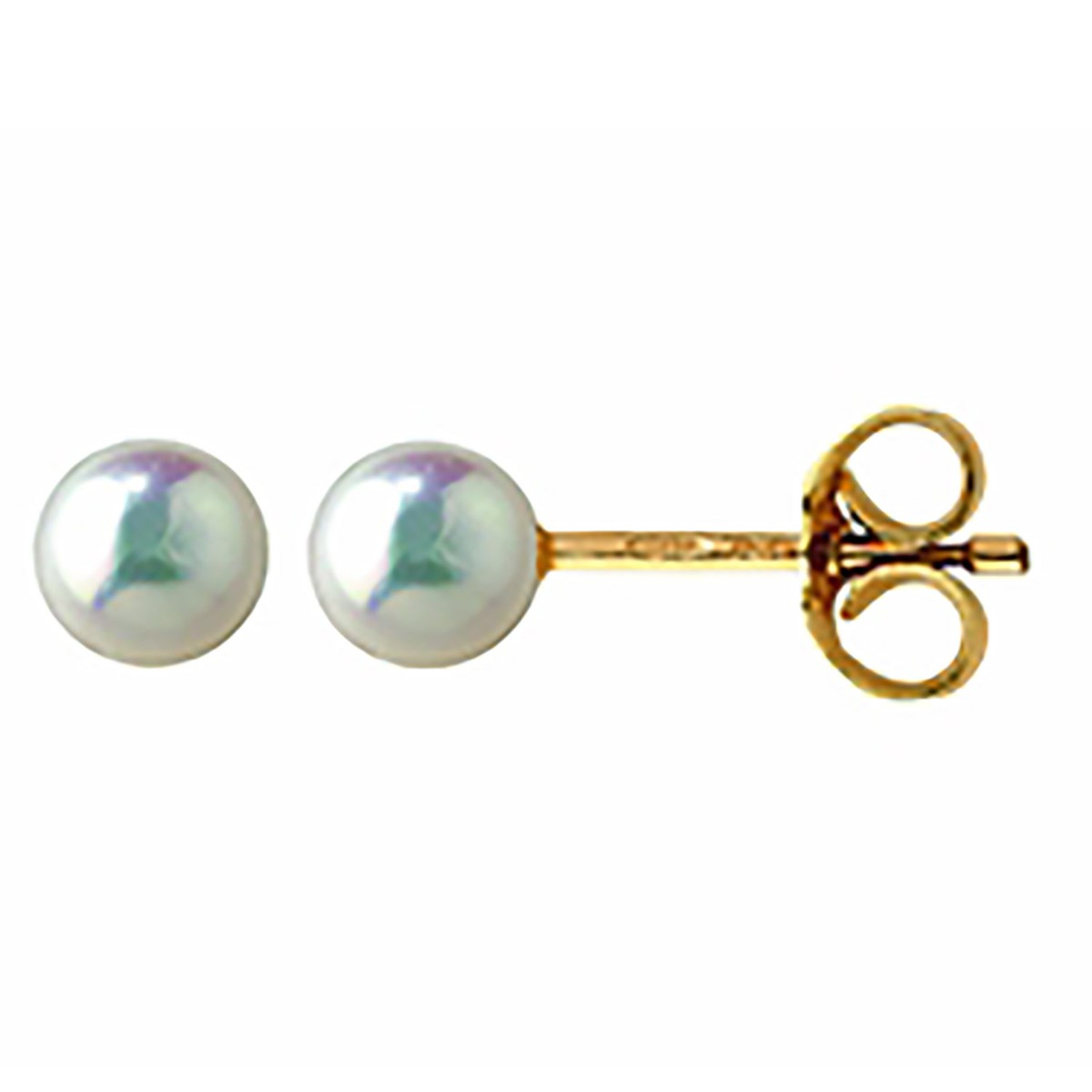 Boucles d'oreilles Brillaxis perle de culture 3.5 mm