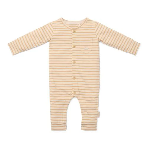 Eendelige pyjama - Zand - Gestreept
