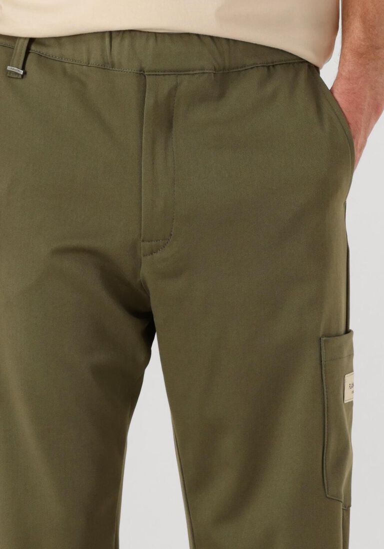 khaki flaneur cargobroeken atelier tailored trousers