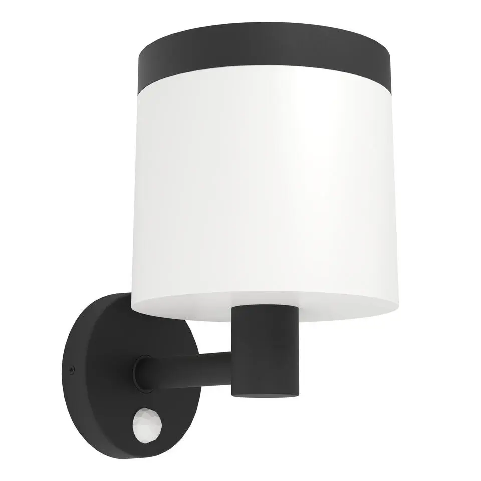 EGLO Pantete Solar Wandlamp - LED - 21 cm - Zwart/Wit