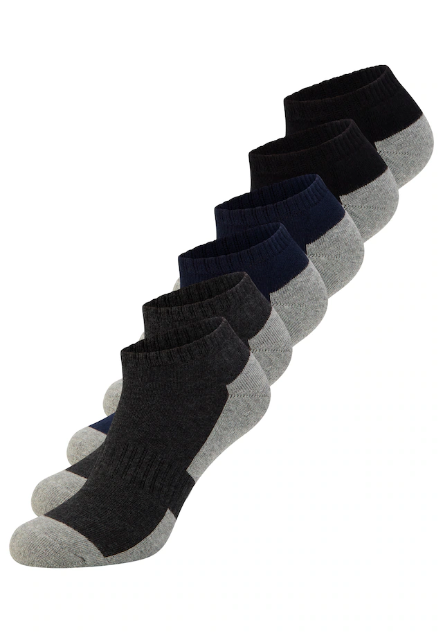 YSABEL MORA Sportsocken 6 Stk. tlg. Baumwollmix, elastisch, Verstärkung im Spannbereich