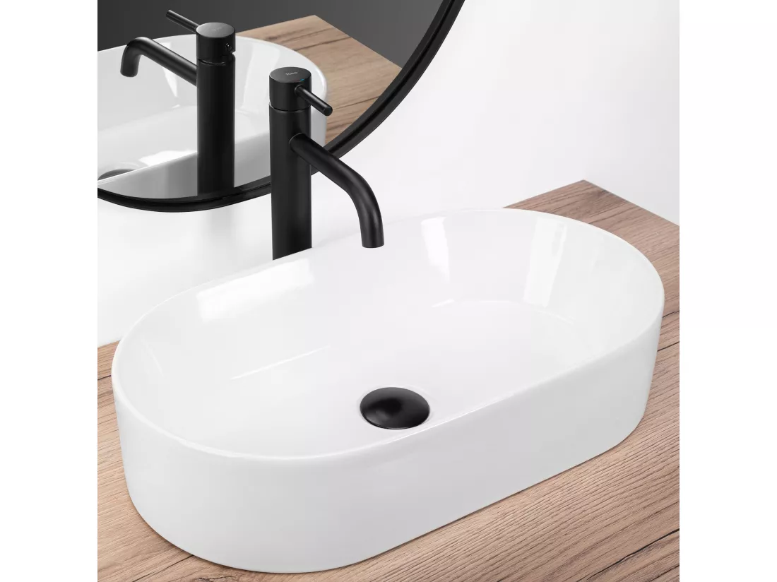 Vasque À Poser Rea Layla 50 White