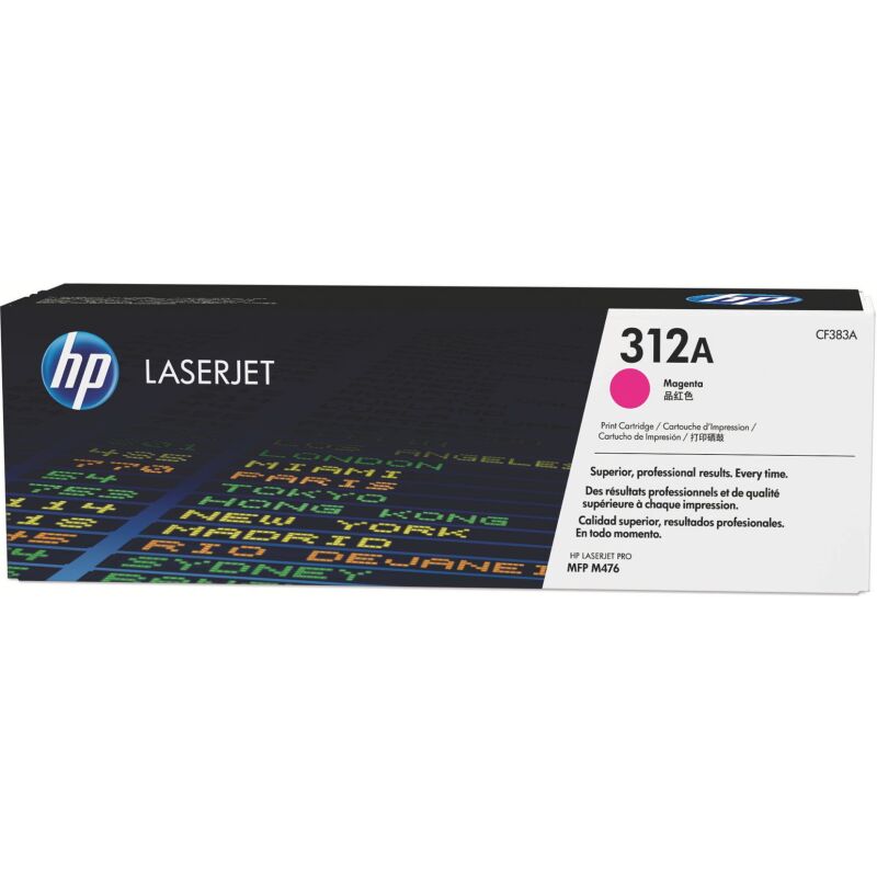 HP 312A - CF38xA toners couleurs séparées pour imprimante laser