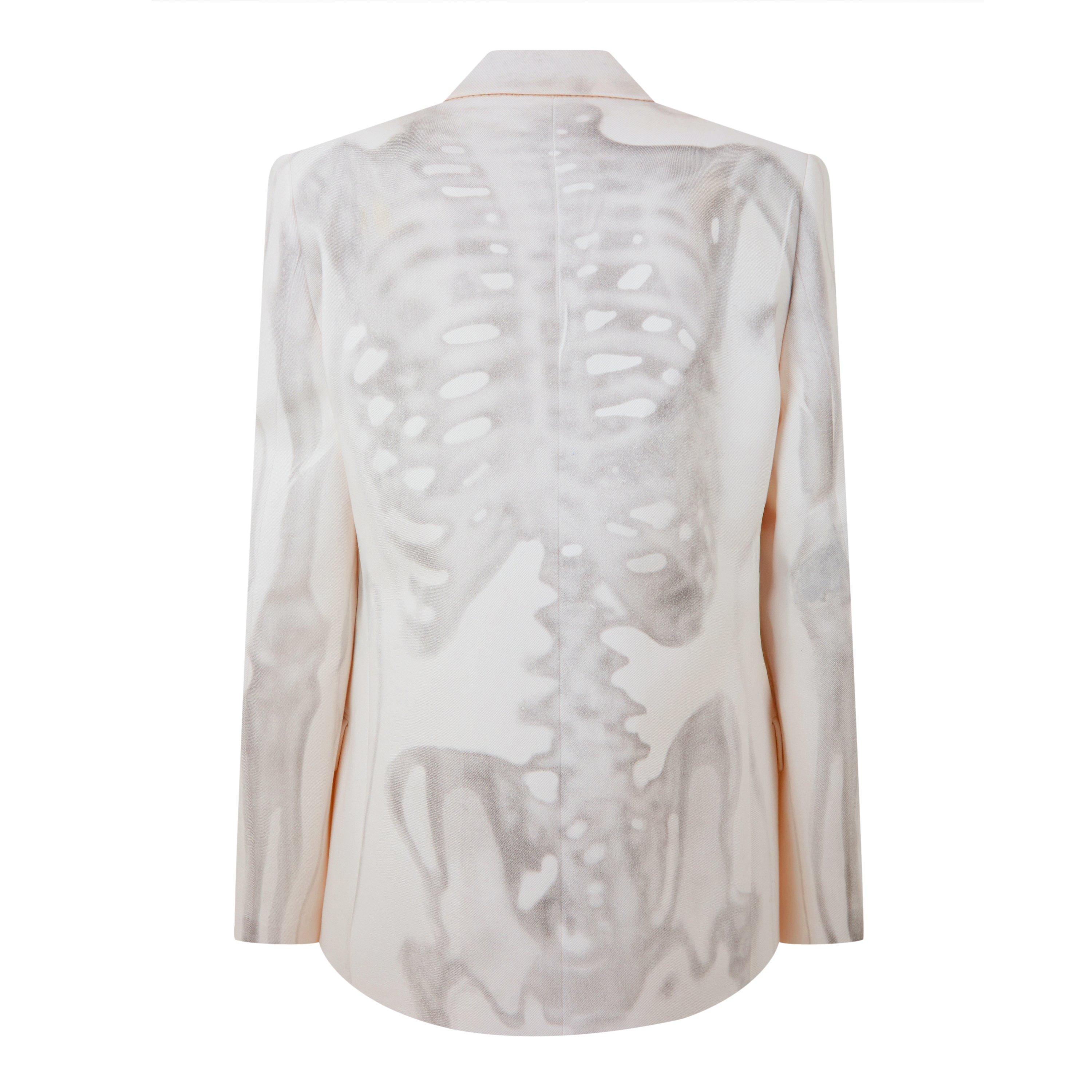 Off White Body Scan Relax Denim Double Jacket