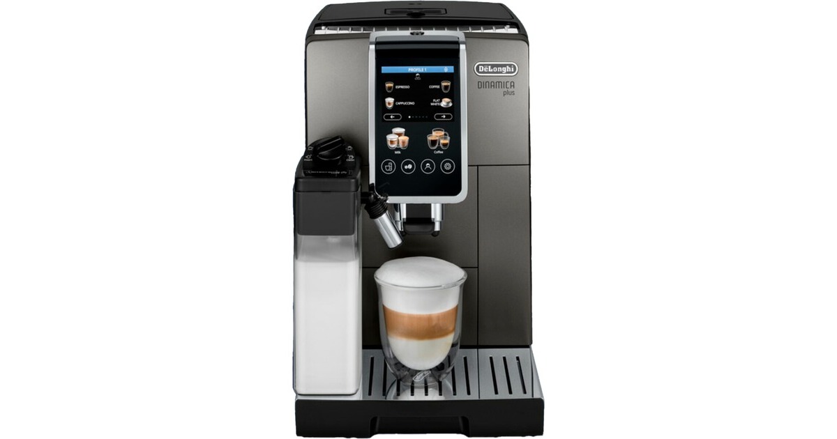 DeLonghiDinamica Plus ECAM380.95.TB volautomaat  (Titanium/titanium)
