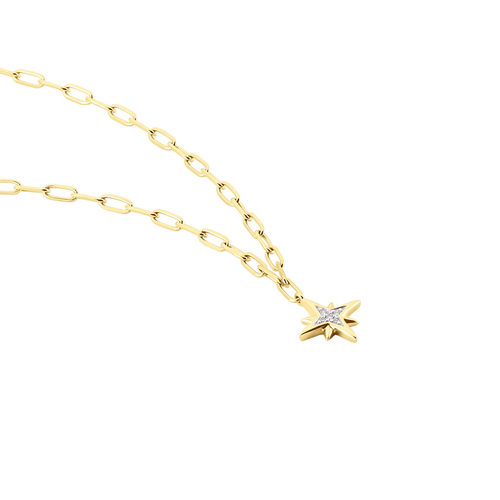 Collier Loved One Or Jaune Diamant