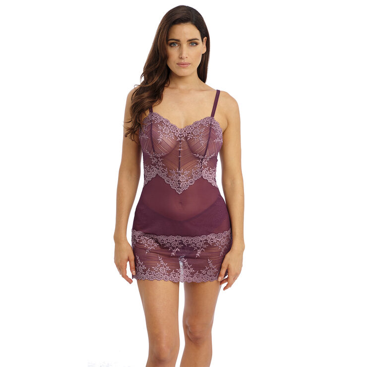 Wacoal EMBRACE LACE CHEMISE Italian plum/valerian