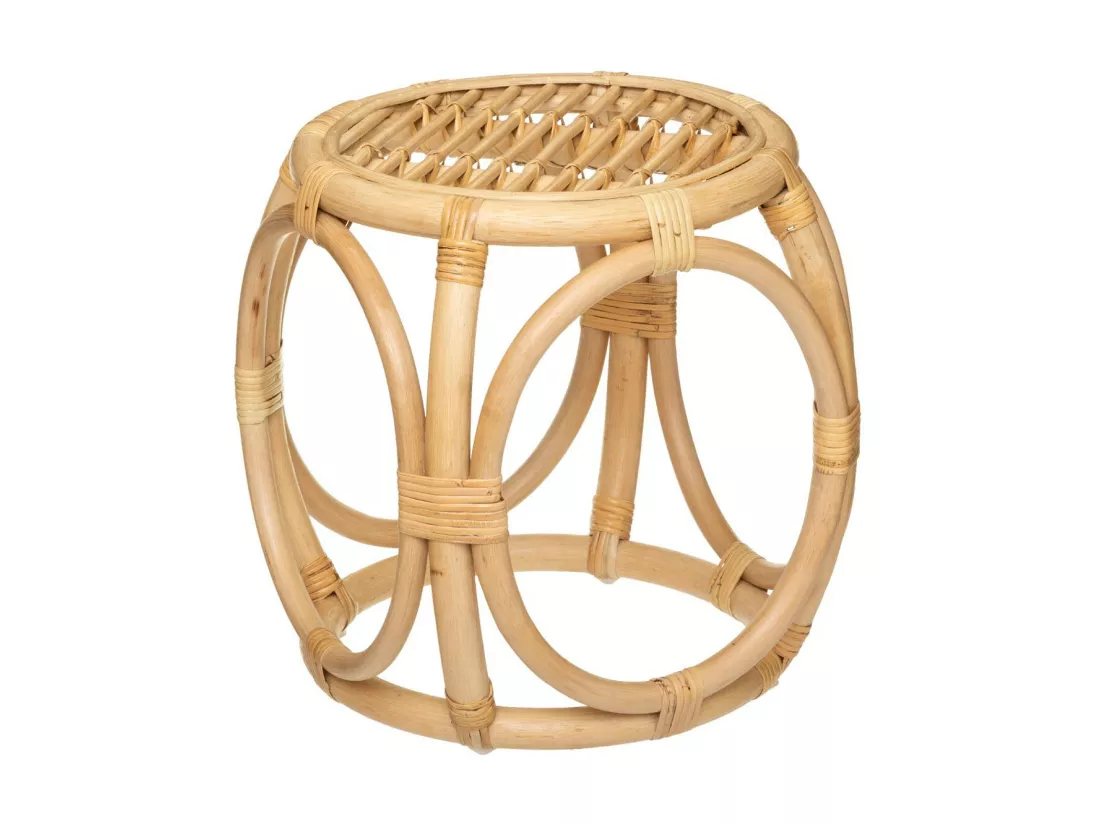 Set de 2 Tables d'appoint en Rotin
