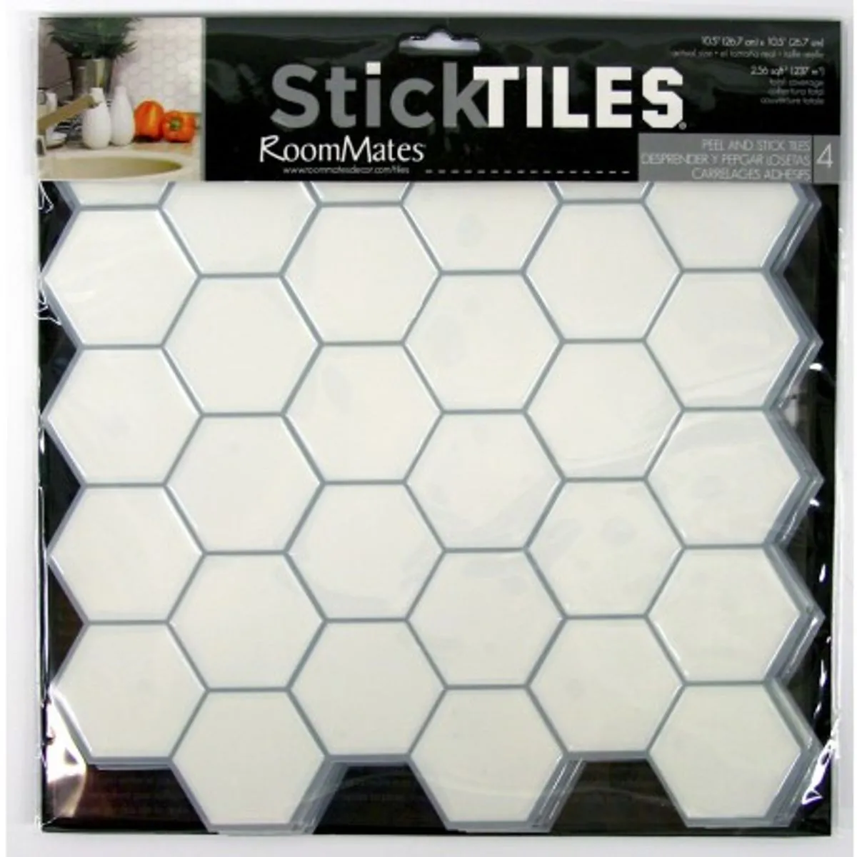 TheDecoFactory Stick Tile Hexagones