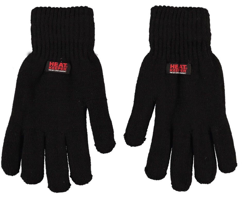 Heatkeeper Gebreid - handschoenen - Zwart - S/M