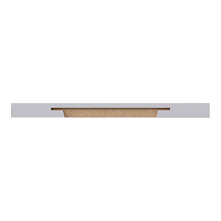 Tablette murale d'angle Form Rigga argent 25 cm