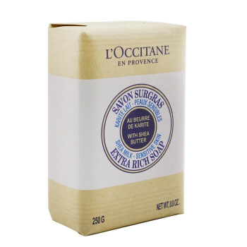 L'Occitane Sabonete Extra Rico de Manteiga de Karité - Leite de Karité (para peles sensíveis)  250g/8.8oz