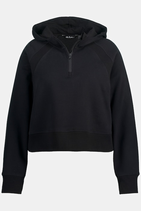 Hoodie, kurzer Schnitt, Langarm, Kapuzenshirt