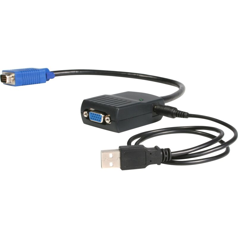 StarTech.com Câble répartiteur vidéo VGA alimenté par USB - 1x VGA (Mâle) vers 2x VGA (Femelle) - Noir
