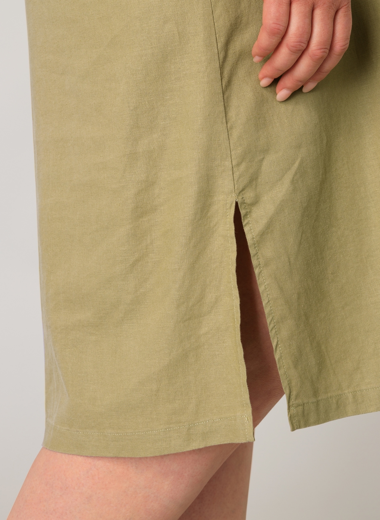 Base Level Curvy Tunikakleid »Yacinthe« Sommerkleid mit Leinen