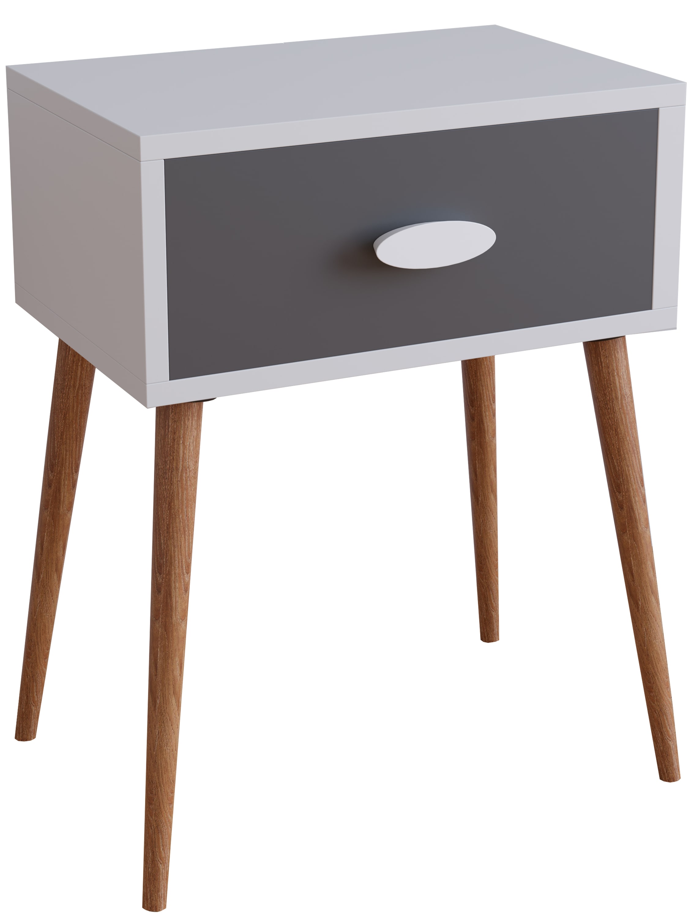 VCM Nachtschrank Beistelltisch Schublade Konsole Boxspring Nachttisch Singol L