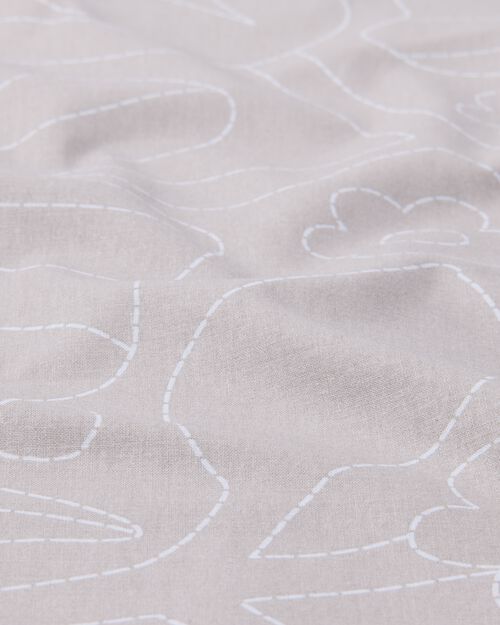 housse de couette coton 200x200/220 beige piqûre