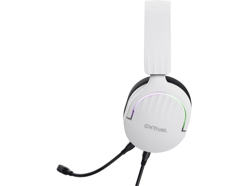 Trust Headset GXT 490 FAYZO Schwarz/Weiss Leistungsstarkes ohrumschliessendes 7.1 USB-Gaming-Headset für ein immersives Gaming-Erlebnis