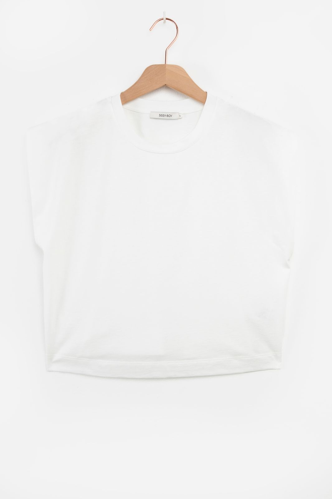 Wit cropped T-shirt