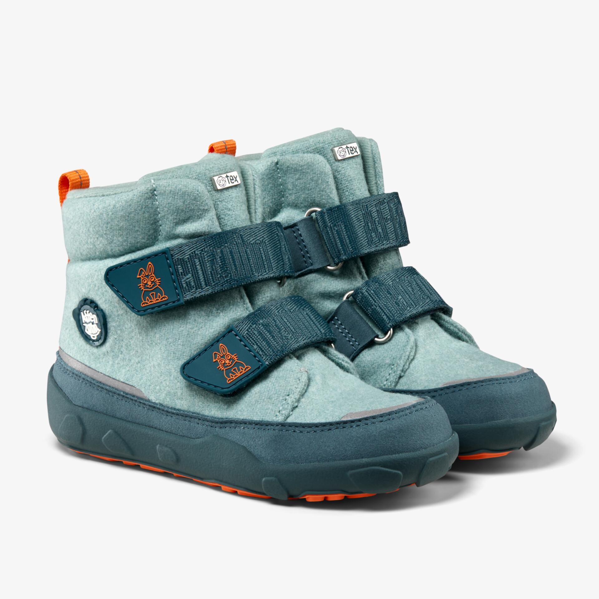 Affenzahn Kinder Barfußschuhe - Wolle Comfy Hase - Blau | reno.de