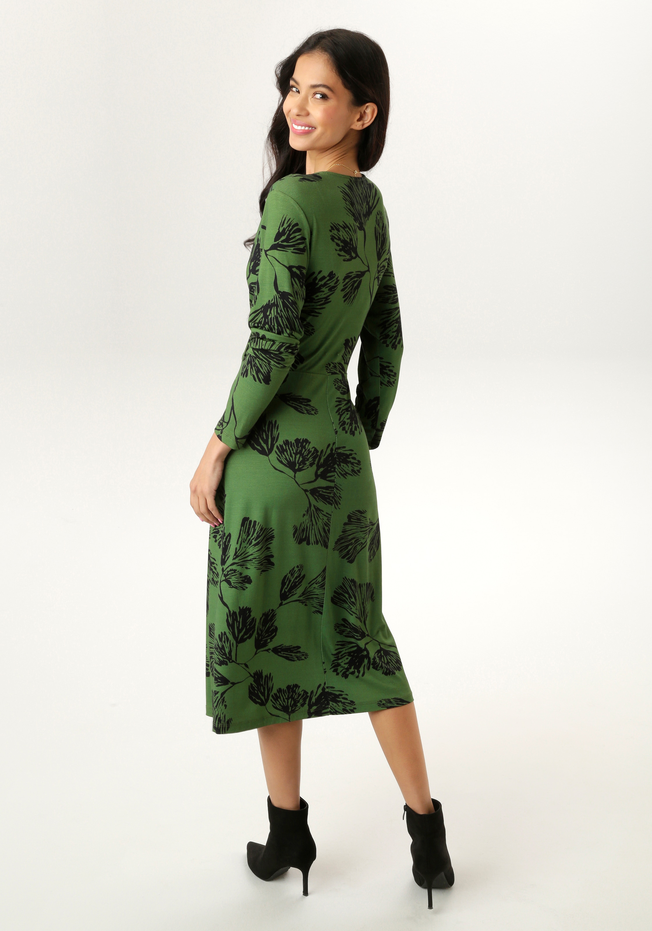Aniston SELECTED Jerseykleid in Wickeloptik - NEUE KOLLEKTION