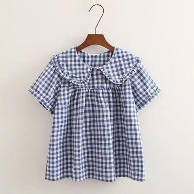 Kawaii Fairyland - Blouse met korte mouwen en Peter Pan-kraag