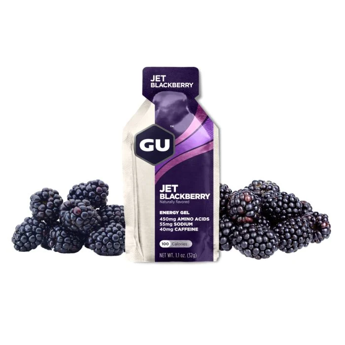 GU Energy Unisex Energi Gel Caffeine (Jet Blackberry)