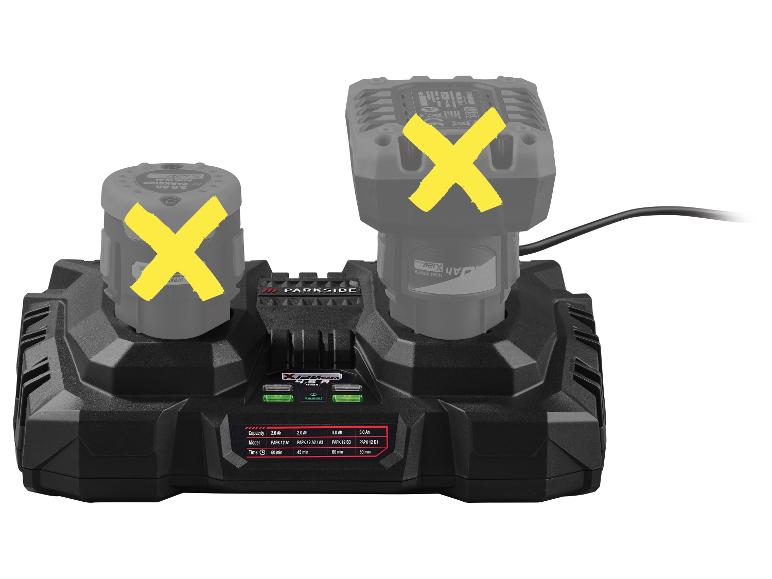 Dubbele accu-oplader 12 V
